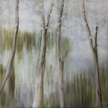 Bäume 03, Leinwand, Acryl, 80cm x 80cm