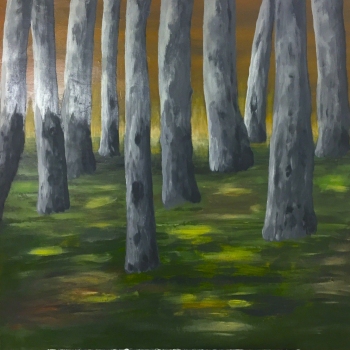 Bäume 04, Leinwand, Acryl, 80cm x 80cm