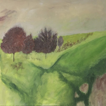 Bäume 05, Leinwand, Acryl, 80cm x 80cm