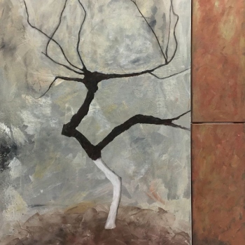 Bäume 08, Leinwand, Acryl, 100cm x 90cm