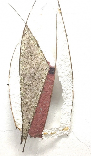 Fensterbild 06,  Flachs, Pflanzenteile, 60cm x30cm