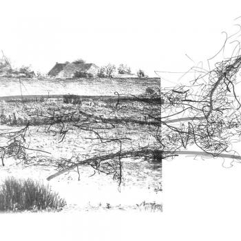 Impressionen 01, Papier, Folie, Tusche, 30cm x 40cm