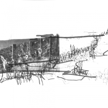 Impressionen 06, Papier, Folie, Tusche, 30cm x 40cm