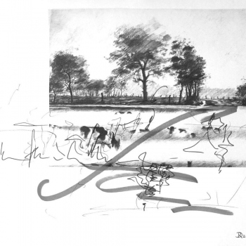 Impressionen 11, Papier, Folie, Tusche, 30cm x 40cm