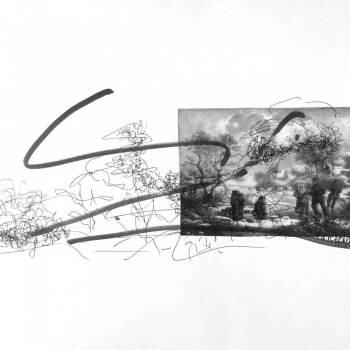 Impressionen 12, Papier, Folie, Tusche, 30cm x 40cm