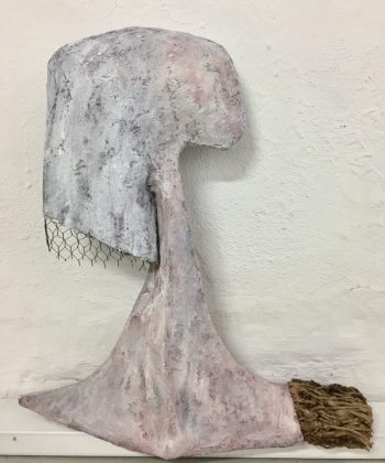 Kopf 1, Pappmaché, Papier