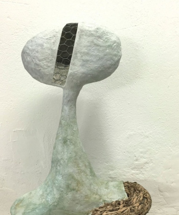 Kopf 2, Pappmaché, Papier