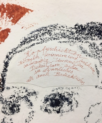 Kopfgeschichten 02, Papier,  Tusche, 75cm x 56cm