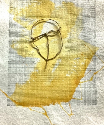 Kopfgeschichten 06, Papier,  Tusche, 56cm x 36cm