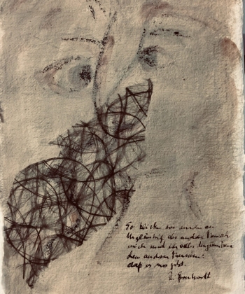 Kopfgeschichten 08, Papier, 56cm x 36cm