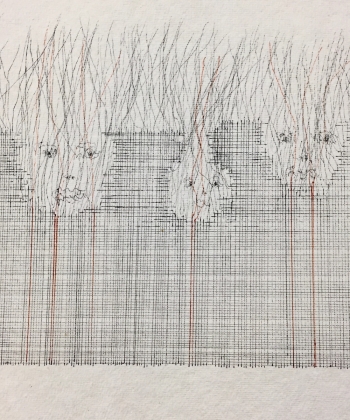 Kopfgeschichten 12, Papier, 56cm x 36cm