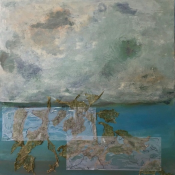Landschaft 04, Leinwand, Acryl, 80cm x80cm