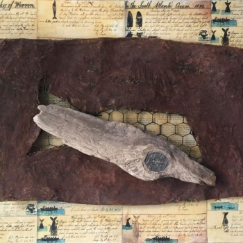 Sinnesänderung 07, Pappe, Holz, 50cm x 60cm