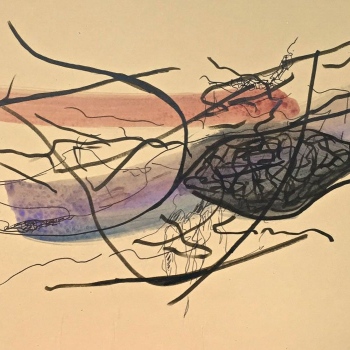 Wege 01, Papier, Mischtecknik, 30cm x 40cm