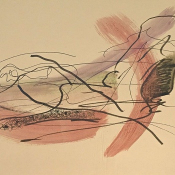 Wege 03, Papier, Mischtecknik, 30cm x 40cm